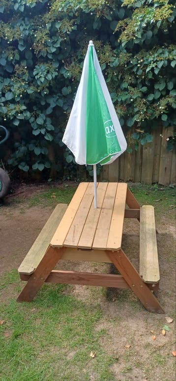 Picknicktafel kinderen, watertafel/ zand kan er in