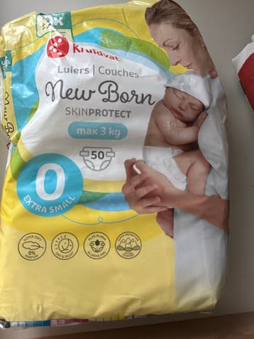 Gratis: Kruidvat New Born luiers maat 0 (max 3 kg)