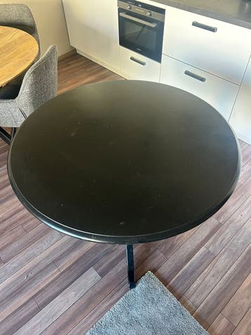 Ronde Eettafel Zwart - 110cm Diameter