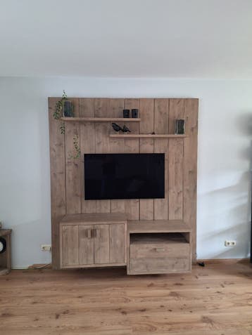 steigerhouten tv meubel