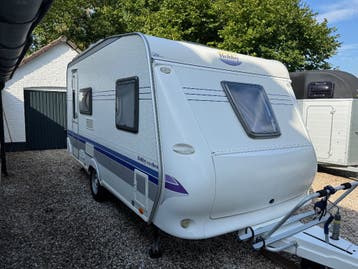 Hobby Excellent 410 SFE 2007 | Mover | Dorema tent + luifel
