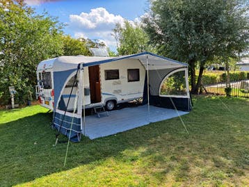 Bürstner Premio 435TS voortent+luifel mover 2x fietsendrager