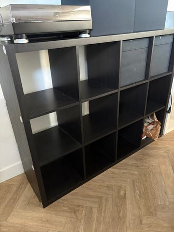 Ikea zwarte Kallax kast