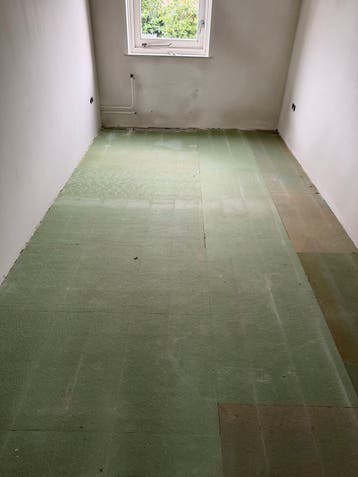 Groene ondervloerplaten voor laminaat - ca. 30 m²