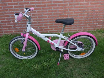 Roze kinderfiets B'TWIN 16 inch - Zo goed als nieuw