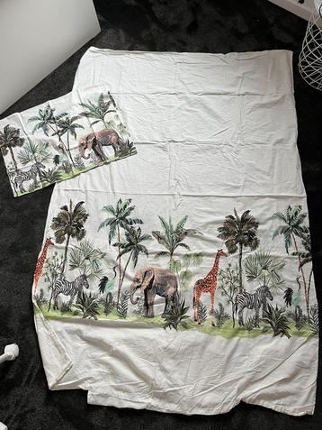 Dekbed met dieren / jungle 140x200