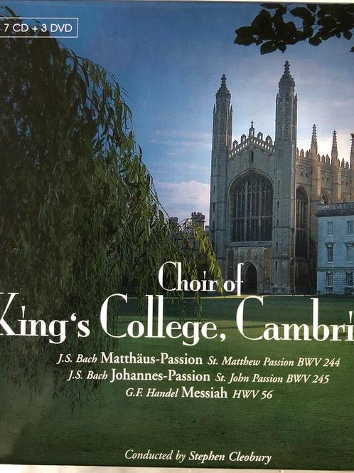 King's College Choir:3DVD+7CD's BOX:Matheus+Johannes +Messia, Cd's en Dvd's, Dvd's | Klassiekers, Nieuw in verpakking, Overige genres