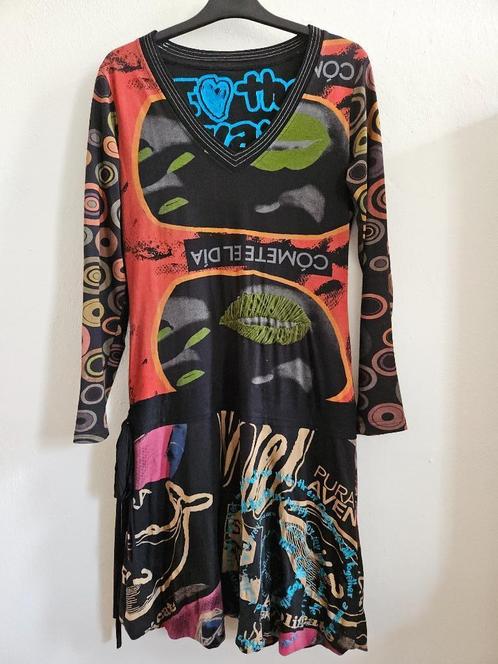 Mooie tricot jurk met lange mouwen van Desigual mt. M, Kleding | Dames, Jurken, Zo goed als nieuw, Maat 38/40 (M), Overige kleuren