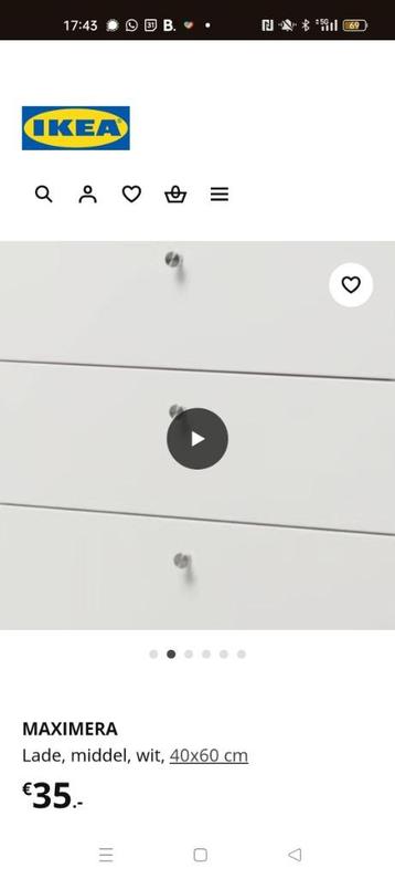 Ikea Maximera 503.193.50 lades nieuw nog in doos, 2 voor 1 - afbeelding 2 Ikea Maximera 503.193.50 lades nieuw nog in doos, 2 voor 1 - afbeelding 2