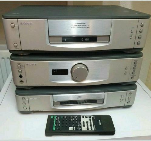 Sony stereo set ta-vf1 65 watt bijzonder 1992, Audio, Tv en Foto, Stereo-sets, Gebruikt, Cassettedeck, Cd-speler, Speakers, Sony