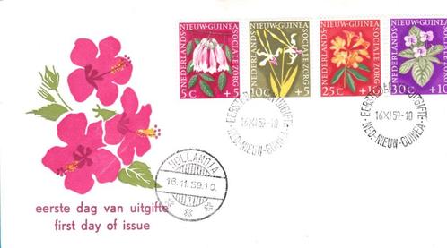 NIEUW - GUINEA EERSTE DAG ENVELOP 1959, Postzegels en Munten, Brieven en Enveloppen | Nederland, Envelop, Ophalen of Verzenden