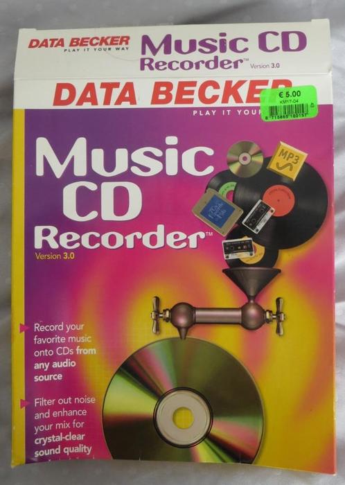 Music CD Recorder Data Becker (filter out noise, scratches), Computers en Software, Audio-software, Windows, Ophalen of Verzenden