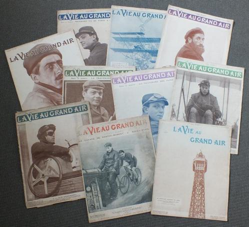 La Vie au Grand Air luchtvaart vliegtuigen 1909, Verzamelen, Luchtvaart en Vliegtuigspotten, Boek of Tijdschrift, Ophalen of Verzenden