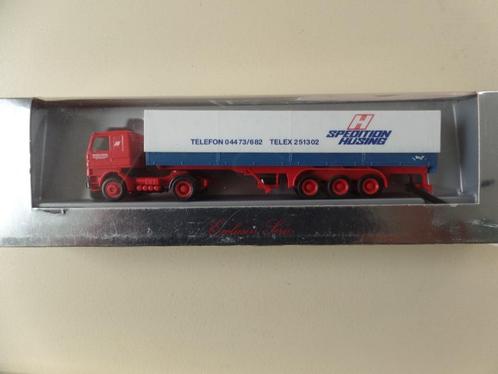 Scania trekker / oplegger Husing Herpa, Hobby en Vrije tijd, Modelauto's | 1:87, Nieuw, Bus of Vrachtwagen, Herpa, Verzenden