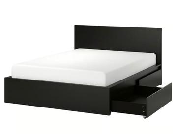 IKEA Malm bed 160x200 + matras en lades - afbeelding 1 IKEA Malm bed 160x200 + matras en lades - afbeelding 1