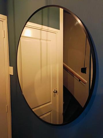 Grote ronde spiegel (originele badkamer spiegel)