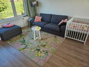 Ikea Kivik 3-zits bank + poef - Skiftebo Donkergrijs - afbeelding 1 Ikea Kivik 3-zits bank + poef - Skiftebo Donkergrijs - afbeelding 1