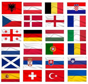 Vlaggenpakket EK 2024 (24 vlaggen) €149.95