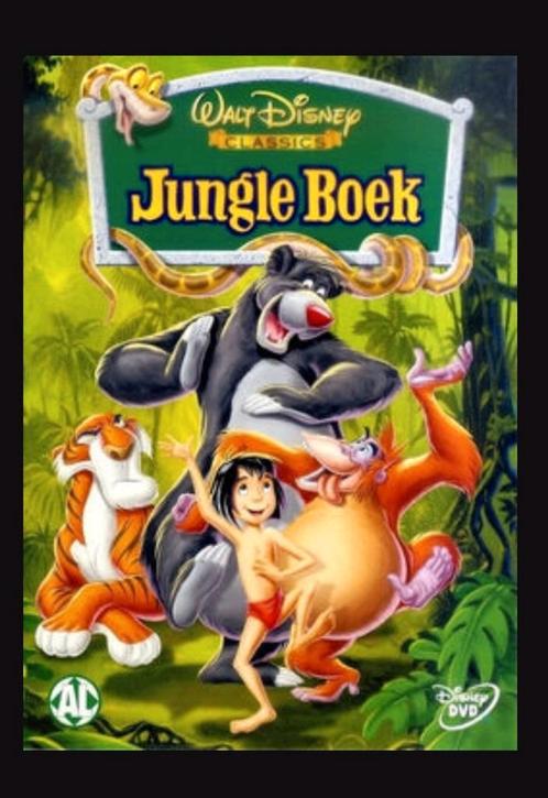 Videoband Tekenfilm - The Jungle Book 76.min kijken, Cd's en Dvd's, VHS | Kinderen en Jeugd, Zo goed als nieuw, Tekenfilms en Animatie