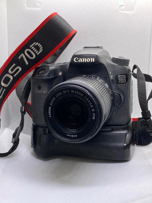 Canon 70D inclusief Battery Grip, Audio, Tv en Foto, Fotocamera's Digitaal, Zo goed als nieuw, Spiegelreflex, Canon, Ophalen of Verzenden