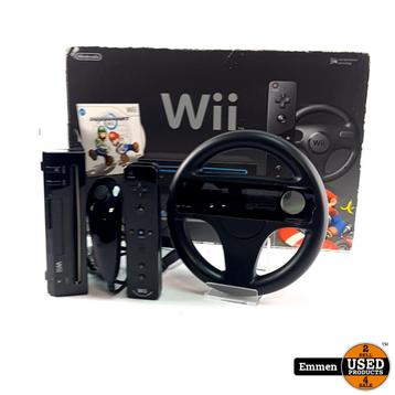 Nintendo Wii Mario Kart Pack Black/Zwart Compleet | Incl. Do