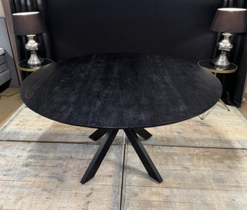 Eettafel Bolivia rond 140 zwart #Direct#Leverbaar#Enschede