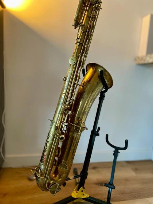 Buescher Bariton Saxofoon NIEUWE PRIJS, Muziek en Instrumenten, Blaasinstrumenten | Saxofoons, Gebruikt, Bariton, Met koffer, Ophalen