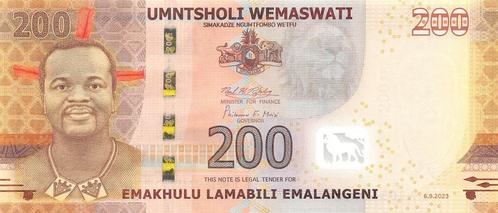 Eswatini (Swaziland) 200 Lilangeni 2023 Unc pn 45b, Postzegels en Munten, Bankbiljetten | Afrika, Los biljet, Overige landen, Ophalen of Verzenden