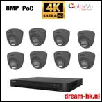 8MP Hikvision ColorVu PoC set/8CH PoC DVR + 8x camera