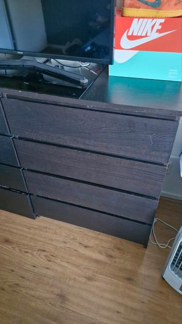 Ikea malm kast 4 lades zwartbruin - afbeelding 2 Ikea malm kast 4 lades zwartbruin - afbeelding 2