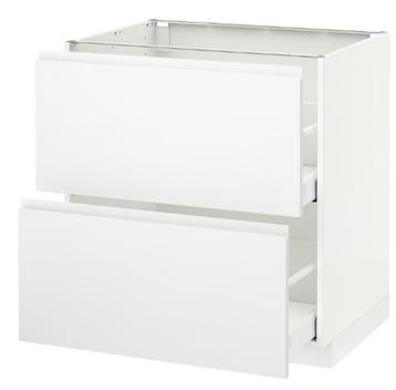 Ikea Metod onderkast + Maximera Lades en Voxtorp front - afbeelding 1 Ikea Metod onderkast + Maximera Lades en Voxtorp front - afbeelding 1