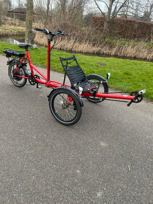 Urban Strada Driewiel Tandem Elektrisch. Zgan, Fietsen en Brommers, Fietsen | Tandems, Zo goed als nieuw, Minder dan 10 versnellingen