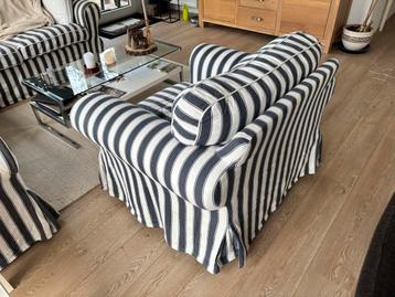 IKEA Ektorp Fauteuil - Blauw/Wit Gestreept - afbeelding 4 IKEA Ektorp Fauteuil - Blauw/Wit Gestreept - afbeelding 4
