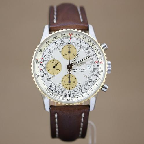 Breitling Navitimer Old D13020, Sieraden, Tassen en Uiterlijk, Horloges | Heren, Gebruikt, Polshorloge, Breitling, Goud, Leer