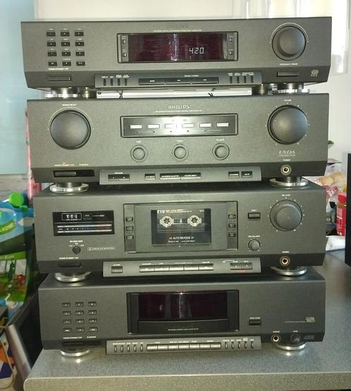 Philips Stereoset 900serie FA931/ FT930/ FC920 en CD931, Audio, Tv en Foto, Stereo-sets, Gebruikt, Cassettedeck, Cd-speler, Tuner of Radio