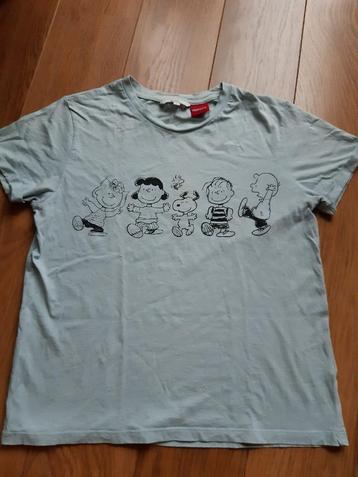 Blauw Clockhouse T-shirt Peanuts Snoopy maat S. 170 