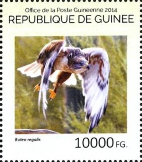 2014 Guinee Fauna Roofvogels Arend - Valken, Postzegels en Munten, Postzegels | Thematische zegels, Postfris, Dier of Natuur, Ophalen of Verzenden