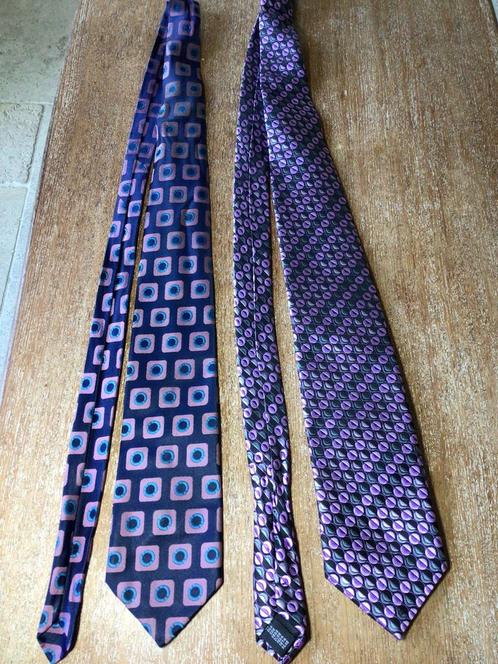 Vintage stropdas, 100% zijde, Jacquard gewoven, paars., Kleding | Heren, Stropdassen, Zo goed als nieuw, Paars, Ophalen of Verzenden