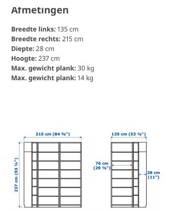 IKEA Billy Boekenkast hoogte 202cm - afbeelding 2 IKEA Billy Boekenkast hoogte 202cm - afbeelding 2