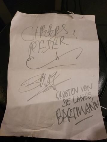 Peter Pan Speedrock handtekeningen