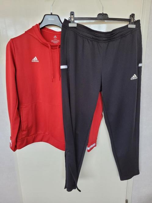 Adidas dames trainingspak rood XXL (trui) zwart XL (broek), Kleding | Dames, Sportkleding, Zo goed als nieuw, Maat 46/48 (XL) of groter