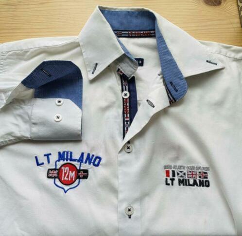 Lt Milano overhemd maat 164, Kinderen en Baby's, Kinderkleding | Maat 164, Zo goed als nieuw, Jongen, Overhemd of Blouse, Ophalen of Verzenden