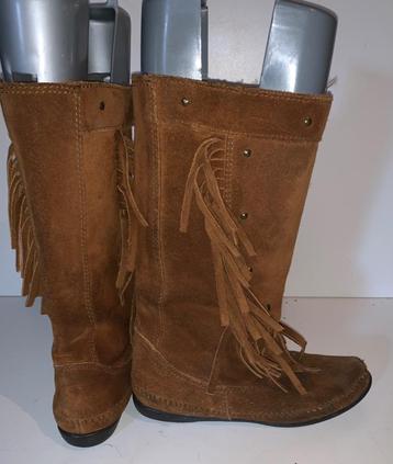 Minnetonka bruin Suede leren laarzen maat 37