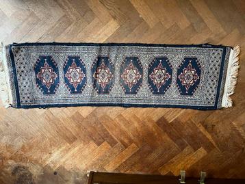 Vintage perzisch tapijt vloerkleed loper ca 43x158 cm