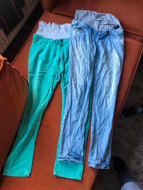 Twee jeans Mamalicious maat 33, Kleding | Dames, Positiekleding, Gedragen, Blauw, Ophalen of Verzenden