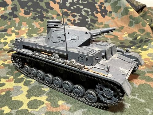 Panzer IV tauchpanzer gebouwd, geschilderd verweerd 1/35, Hobby en Vrije tijd, Modelbouw | Auto's en Voertuigen, Zo goed als nieuw