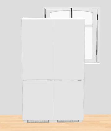IKEA METOD 2x HOGEKAST MAT WIT 60x200 - afbeelding 1 IKEA METOD 2x HOGEKAST MAT WIT 60x200 - afbeelding 1