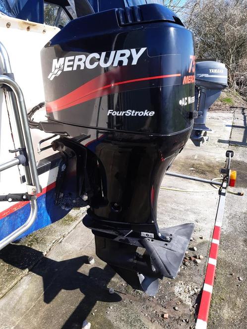 Mercury 75 pk 4-tact, Watersport en Boten, Buiten- en Binnenboordmotoren, Gebruikt