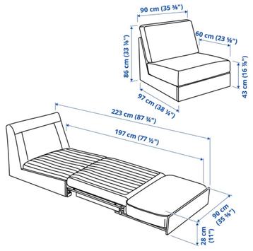 KIVIK 1-zitsslaapbank (IKEA) - afbeelding 5 KIVIK 1-zitsslaapbank (IKEA) - afbeelding 5