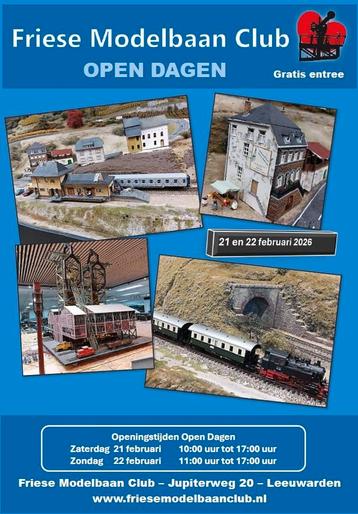 Opendagen Friese Modelbaan Club 21 en 22 februari